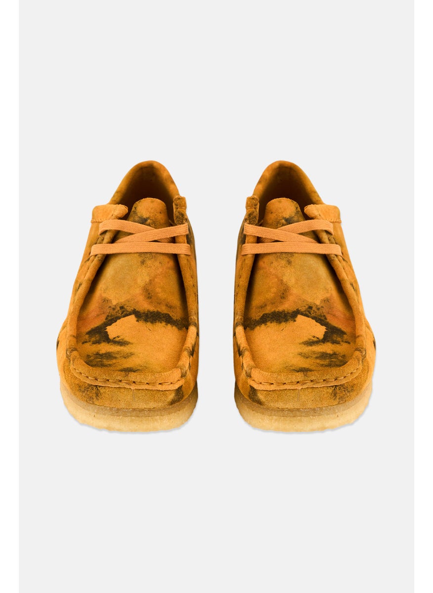 clarks Men Standard Wallabee Suede Lace Up Shoes, Turmeric  - Image 4