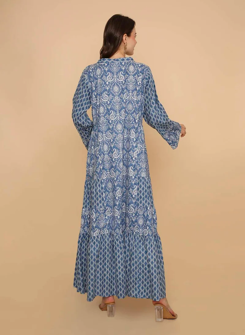 HANA & SARA Womens arabic trendy long kaftan jalabiya dress