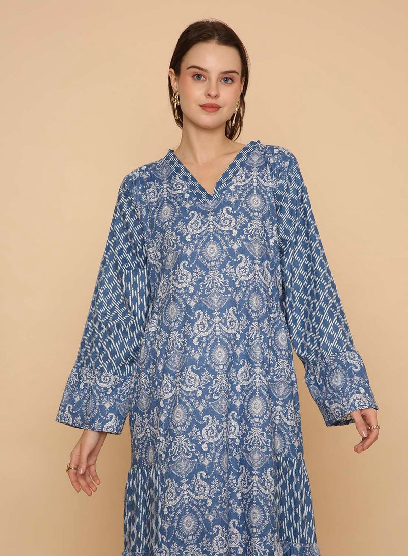 HANA & SARA Womens arabic trendy long kaftan jalabiya dress - Image 3