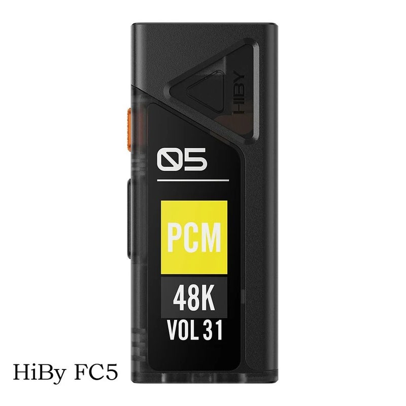 HiBy FC5 Hi-Fi USB DAC Headphone Amp, Dual Cs43198 Dac, Dual Sgm8261-5 Amp, Dsd512 PCM768kHz/32bit MQA 8x 245mW, Black - Image 1