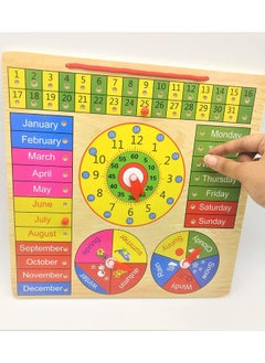 Generic Interactive Clock for Learning Time and Calendar by As-Safwa, Multicolor, W17-4  - Image 2
