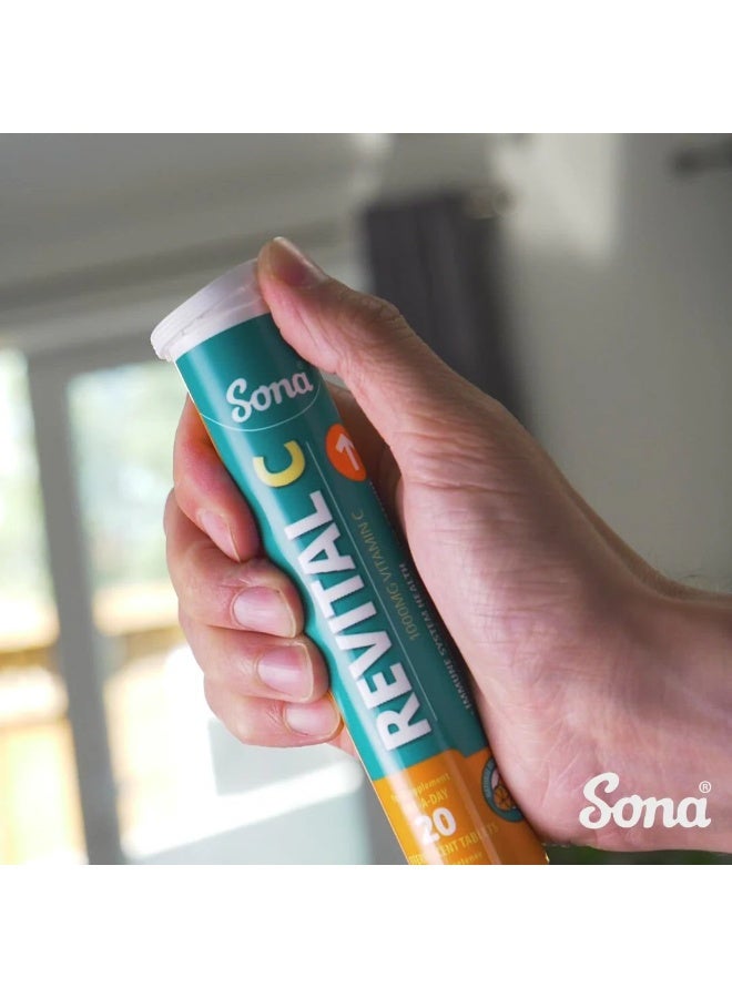 Sona Revit C 1000mg – High-Potency Vitamin C Orange Flavour, Global Best Seller 20S - Image 3