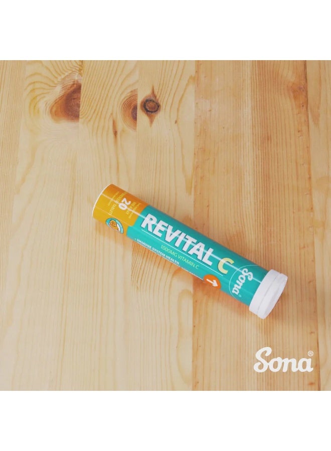 Sona Revit C 1000mg – High-Potency Vitamin C Orange Flavour, Global Best Seller 20S - Image 2