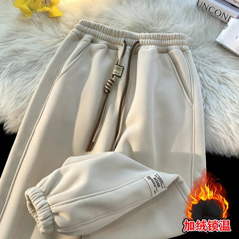 Children'S Fleece-Lined Pants Thickened Pants Fleece-Lined Winter New Boys' Warm Pants Baby'S Outer Wear Sweatpants Children'S Pants Children'S Wear - Image 5