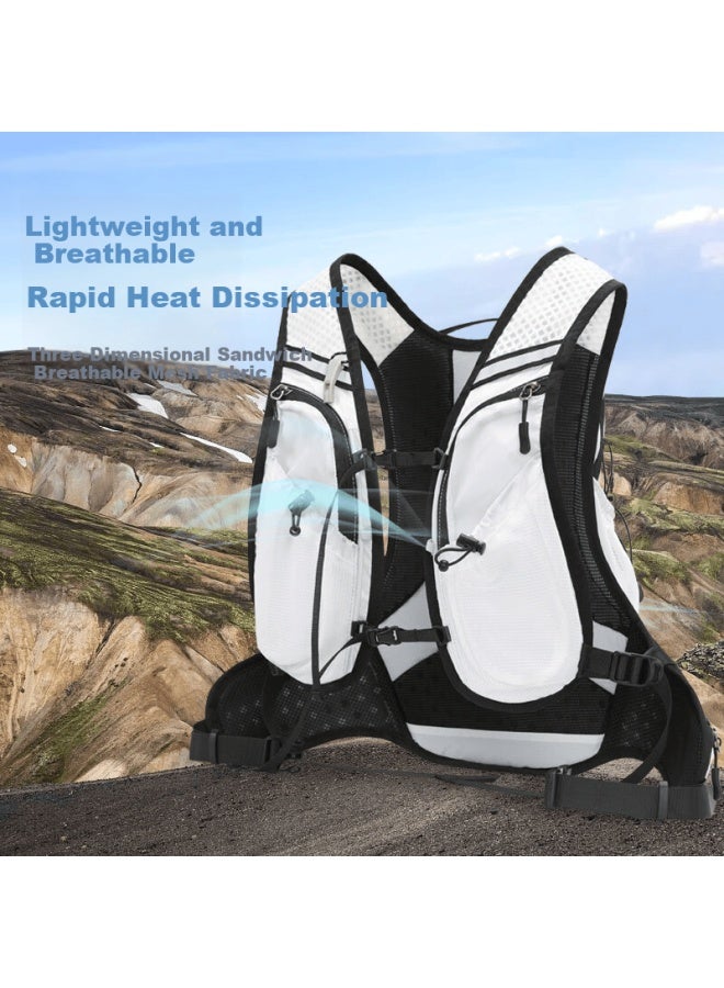 Inoxto Eagle 12l Outdoor Backpack - Multifunctional Casual Hiking Travel Cycling Off-road Double Shoulder Bag 576 White - Image 4