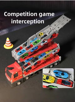 Beauenty Folding Ejection Race Truck,16 PCS  Alloy Cars,Transport Container Trucks,207 CM,Gifts For Boys 3+ Years  - Image 5