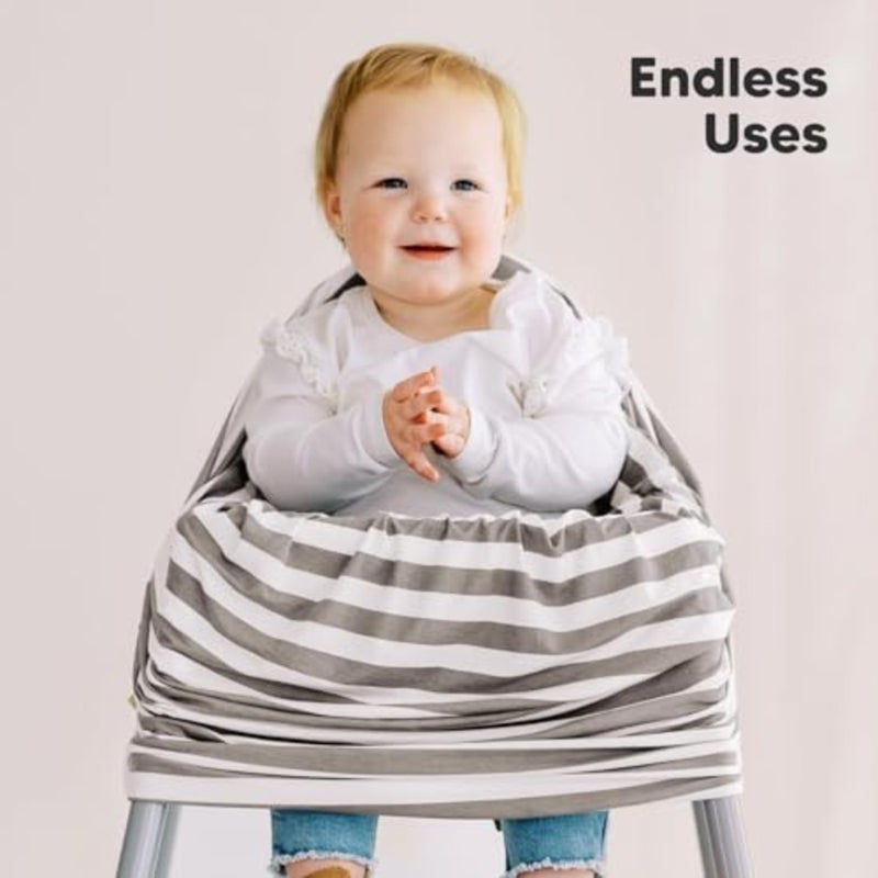 Car Seat Covers for Babies, Nursing Covers for Breastfeeding, Breathable, UV Protection Infant Stroller Canopy, Privacy Shield, Soft, Adjustable Nursing Privacy Cover - Image 5