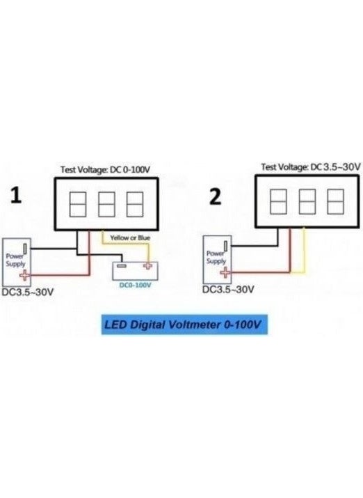Rakun Robotik - 0-100V / 0-10A Digital Voltmeter Ammeter DSN-VC288 - Image 1