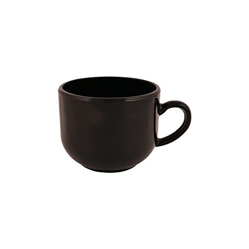 LVOOK Opalware 6Pcs Premium Dark Black Tea Cup, Coffee Mug, Set of 6pcs (150ml) - Image 2