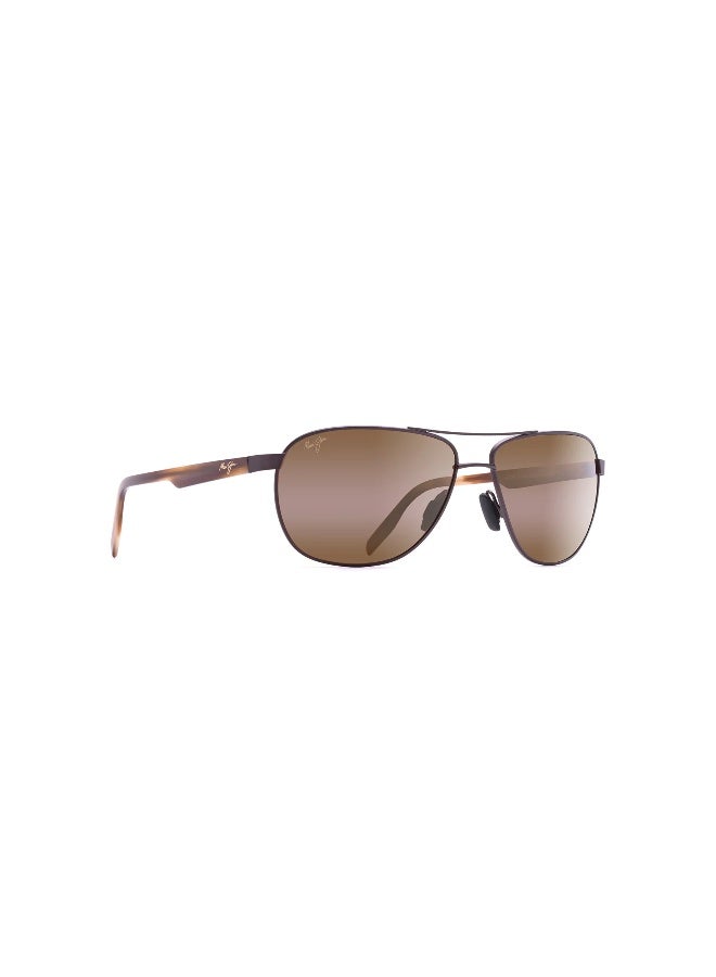 MAUI JIM Castles H728 01M Men's Full Rim Aviator Polarized Sunglasses - Image 1