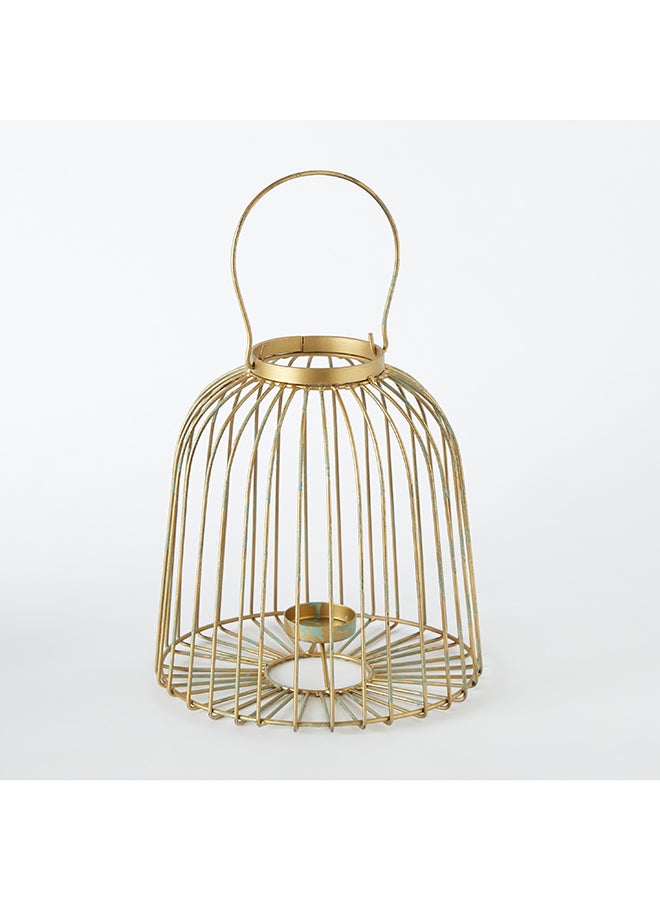 Home Box Splendid Metal Lantern with Pillar Candle Holder 34 x 24 x 34 cm - Image 5