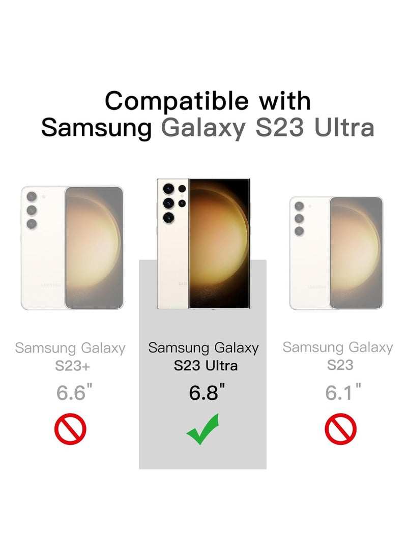 DUSALA Magnetic Case for Samsung Galaxy S23 Ultra 6.8-Inch, Compatible with MagSafe, Shockproof Protective Phone Cover, Non-Yellowing Hard Clear PC Back (Clear) - Image 2