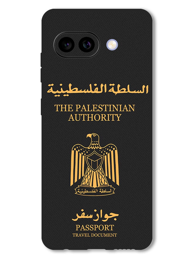 Theodor Case Compatible with Google Pixel 9A Protection Shockproof Bumper Cover Palestinian Passport - Image 1