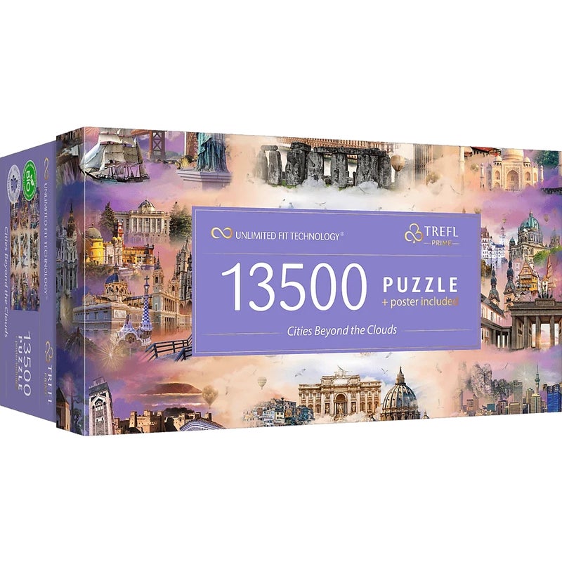 Trefl - Cities Beyond The Clouds Prime Puzzle 13500 Pieces - 81030 - Image 1