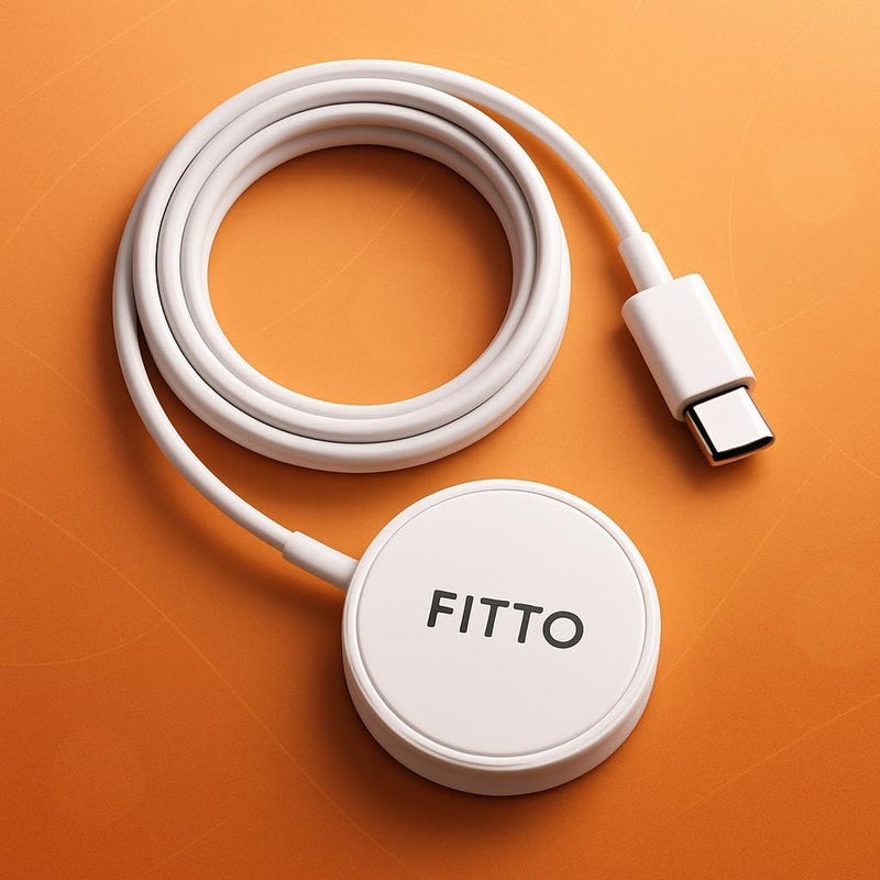 Fitto Magnetic Fast Wireless Charger to TYPE C Cable 1m USB-C Mobile Charging Cable - Image 3