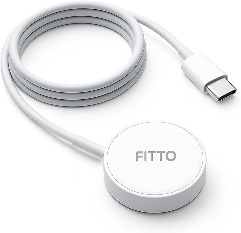 Fitto Magnetic Fast Wireless Charger to TYPE C Cable 1m USB-C Mobile Charging Cable - Image 1