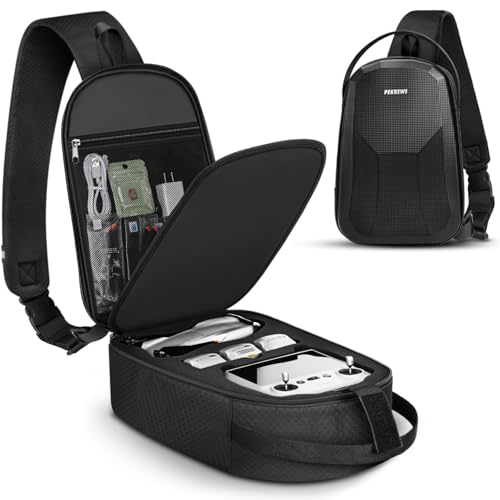 PEKREWS Air 3S Case Portable Drone Bag Compatible with DJI Air 3 Travel Drone Backpack for DJI RC 2N3N2 Remote Controller Sturdy Waterproof RC 2 Carrying Case for Fly More Combo Accessories - Image 1