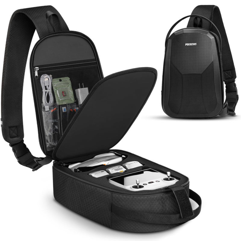 PEKREWS Air 3S Case Portable Drone Bag Compatible with DJI Air 3 Travel Drone Backpack for DJI RC 2N3N2 Remote Controller Sturdy Waterproof RC 2 Carrying Case for Fly More Combo Accessories - Image 2