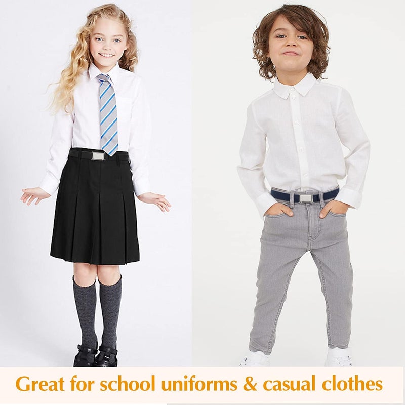 Jas. Good Kids Adjustable Magnetic Belt Boys Girls Elastic Belt with Easy Magnetic Buckle for Back to School Girls - Image 2