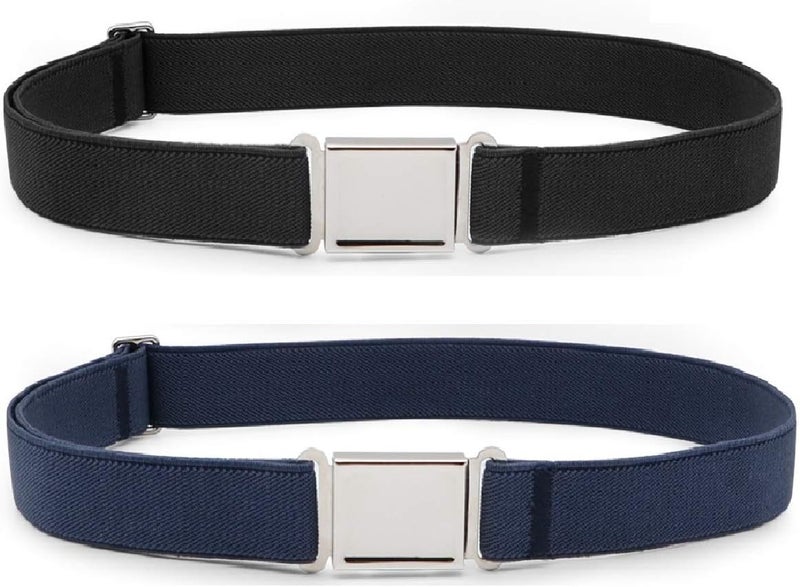 Jas. Good Kids Adjustable Magnetic Belt Boys Girls Elastic Belt with Easy Magnetic Buckle for Back to School Girls - Image 1