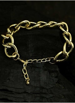 Just Peachy Just Peachy Women Gold-Plated Chain Bracelet, Elegant & Adjustable Design, Hypoallergenic & Premium Quality Gold-Plated Jewelry, Perfect for Everyday Wear or Special Occasions  - Image 3