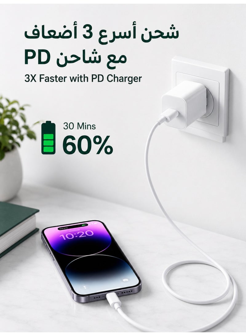 ZapLin iPhone Charger Cable 1M USB C to Lightning 20W Fast Charging for iPhone 14/13/12/11/X/8 Series iPad - Image 5