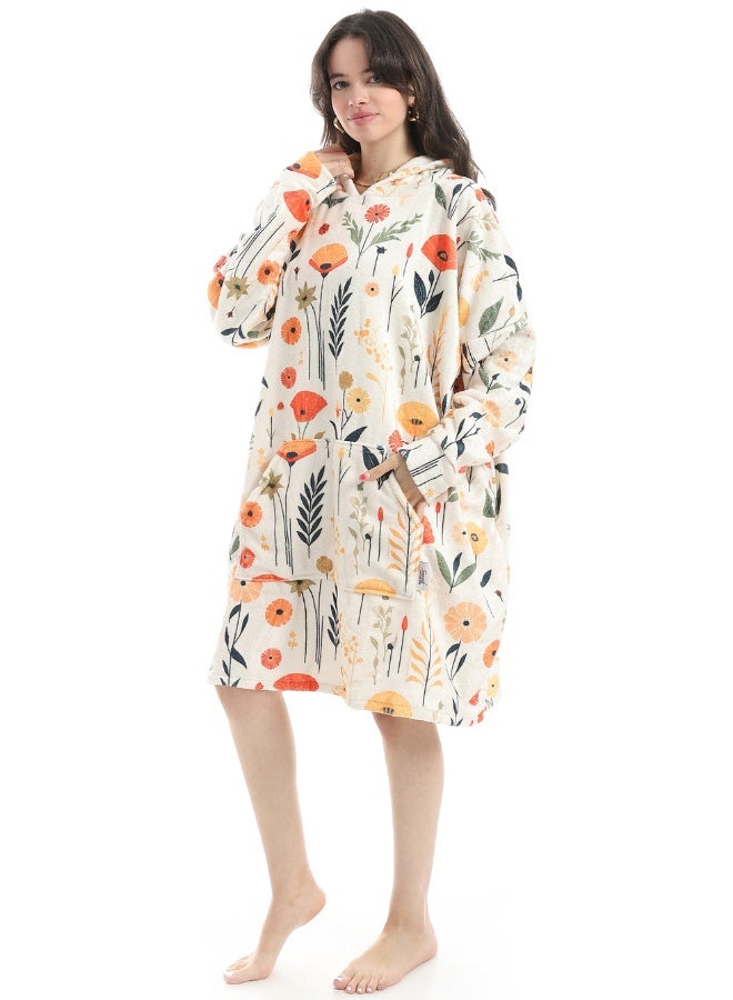 سنوز، دفاية قابله للارتداء سنوز أوفر سايز مع غطاء للرأس، تصميم بلومينج - Image 1