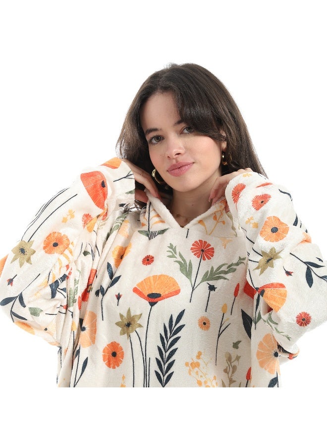 سنوز، دفاية قابله للارتداء سنوز أوفر سايز مع غطاء للرأس، تصميم بلومينج - Image 3