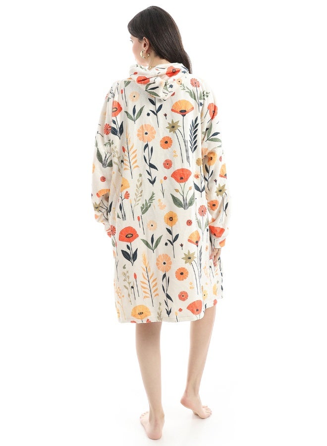 سنوز، دفاية قابله للارتداء سنوز أوفر سايز مع غطاء للرأس، تصميم بلومينج - Image 4