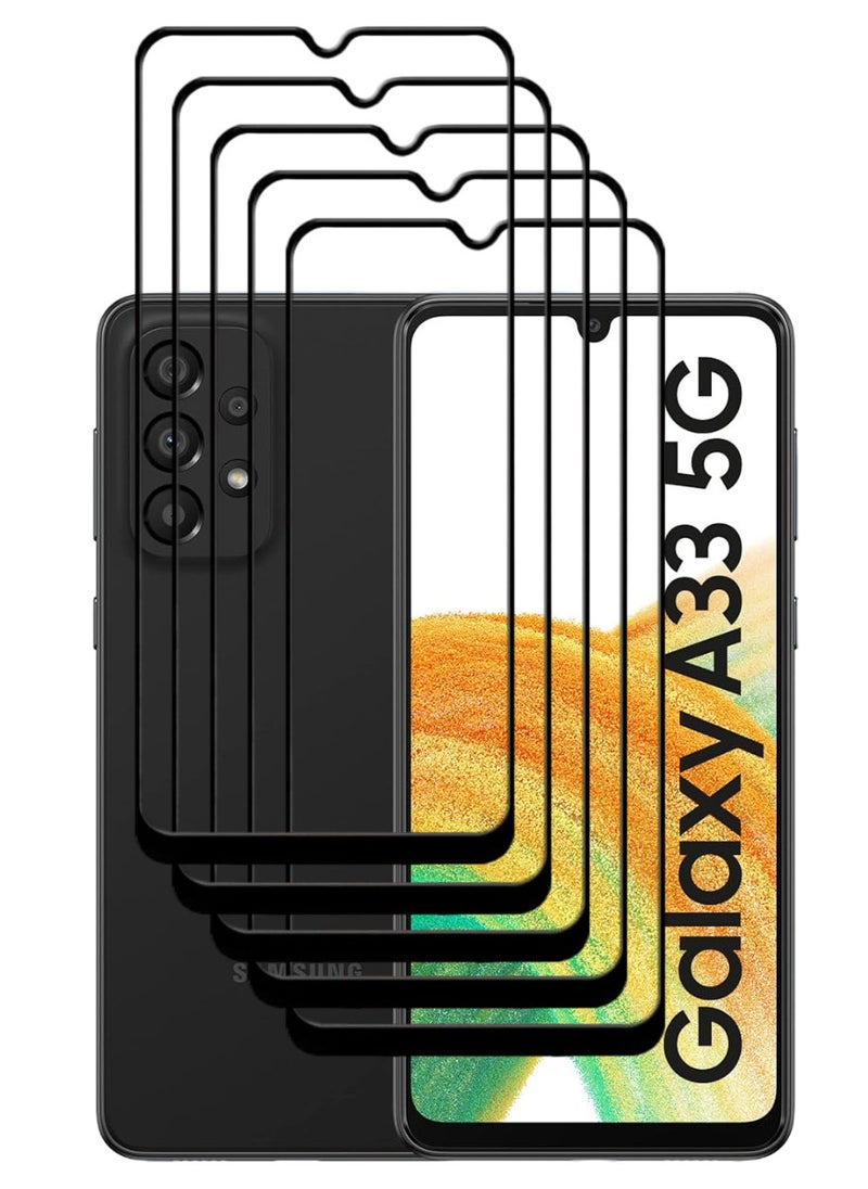 ACLIX 5 Pieces Antistatic ESD Dustproof Premium Quality High Definition Tempered Glass Screen Protector Designed For Samsung Galaxy A335G - Image 1