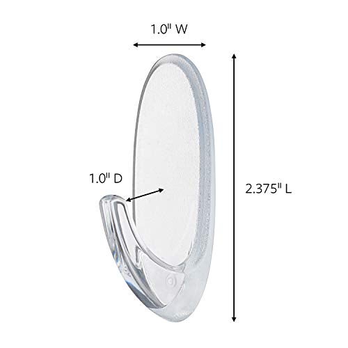 Command Oval Hooks, Indoor Use, 6 Hooks, 10 Strips, Decorate Damage-Free (17092CLR-6ES) - Image 3