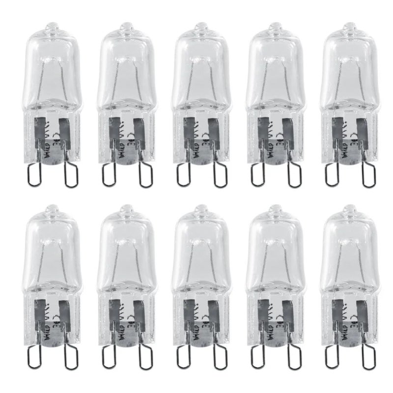 G9 Oven Bulb 10 Pack 28W Clear Explosion-Proof Design - Reliable Halogen Lamp Beads for Oven Use with Bright Clear Light - Image 1