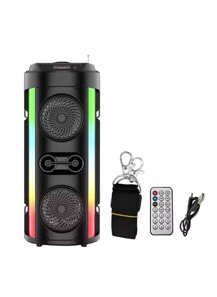 قريت نايس مكبر صوت لا سلكي متعدد الوظائف وباضائة ليد وشحن بالطاقة الشمسية - Image 1