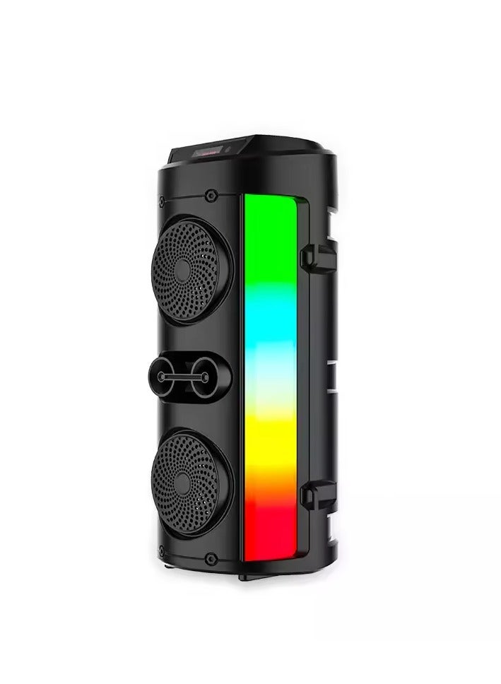 قريت نايس مكبر صوت لا سلكي متعدد الوظائف وباضائة ليد وشحن بالطاقة الشمسية - Image 3