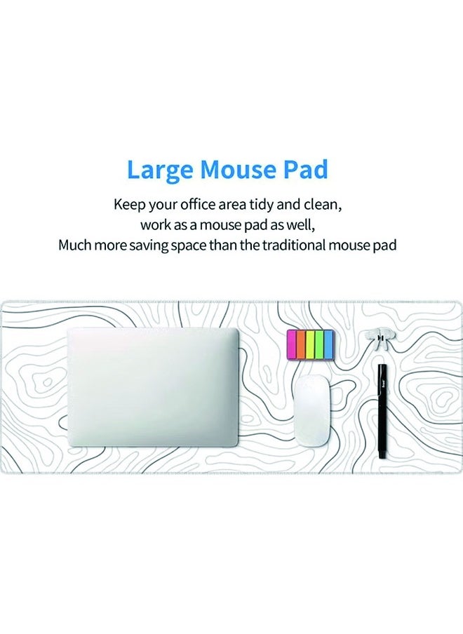 Miya Gaming Laptop Mouse Pad Topographic Gaming Mouse Pad Big Desk Pads PC Keyboard Non-Slip 900 *400 * 3mm Thick Rubber Table Mat Mouse Pads  - Image 5
