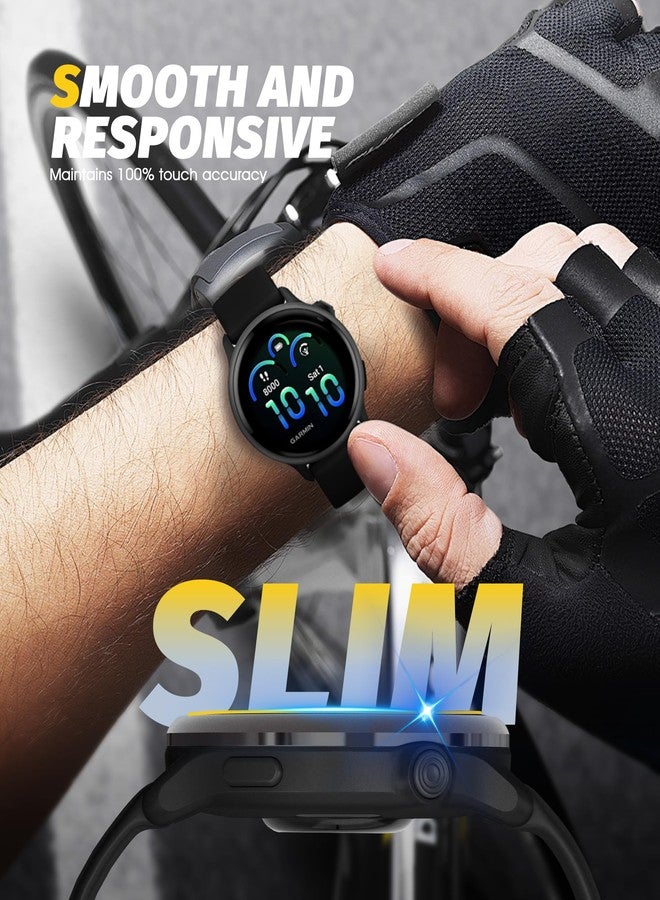 Orzero (3 Pack) Watch Screen Protector Compatible for Garmin Vivoactive 6, PMMA and PET (Not Tempered Glass) Ultra Thin HD Full Coverage Anti-Scratch - Image 4