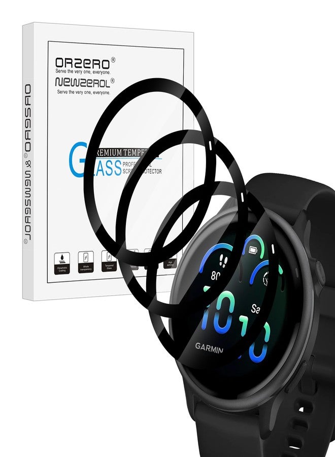 Orzero (3 Pack) Watch Screen Protector Compatible for Garmin Vivoactive 6, PMMA and PET (Not Tempered Glass) Ultra Thin HD Full Coverage Anti-Scratch - Image 1