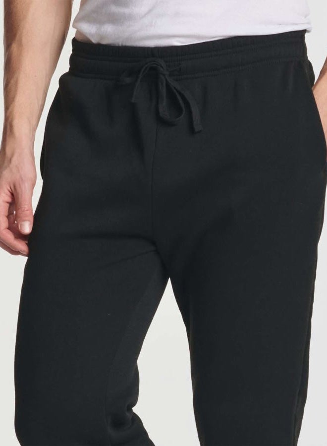 REALESSENTIALS Mens Joggers Sweatpants Fleece Pants Active Jogger Sports Athletic Training Track Gym Running Workout Fit Tapered Casual French Terry Quick Dry Fit Pockets Bottom, Set 3, L, Pack of 3 - Image 4