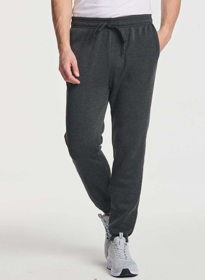 REALESSENTIALS Mens Joggers Sweatpants Fleece Pants Active Jogger Sports Athletic Training Track Gym Running Workout Fit Tapered Casual French Terry Quick Dry Fit Pockets Bottom, Set 3, L, Pack of 3 - Image 2