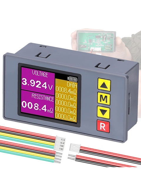 TS457 Entry-Level Voltage Internal Resistance Tester AC 4-Wire Kelvin Method Professional Voltage Meter Internal Resistance Test Device
