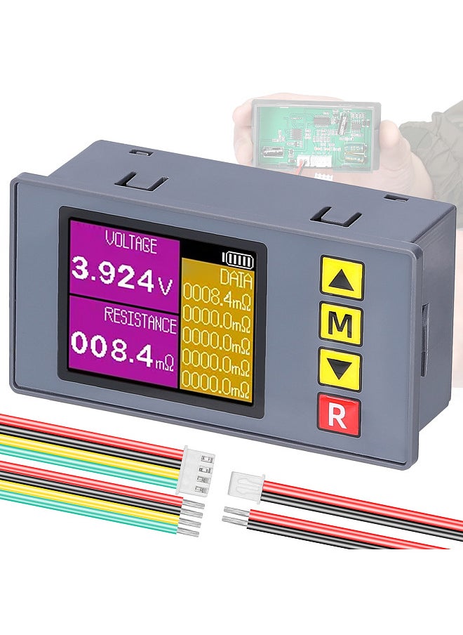 TS457 Entry-Level Voltage Internal Resistance Tester AC 4-Wire Kelvin Method Professional Voltage Meter Internal Resistance Test Device