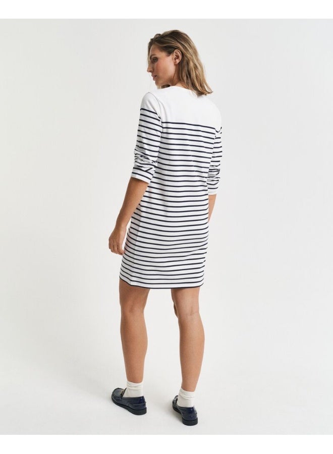 GANT Breton Crew Neck Dress - Image 4