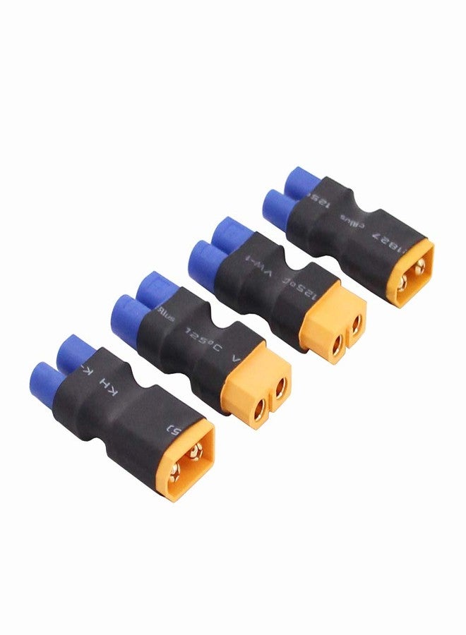 OliRC 4pcs No Wires Connector: XT60 XT-60 to EC3 Style Male Female Connector Adapter(C156-4) - Image 1