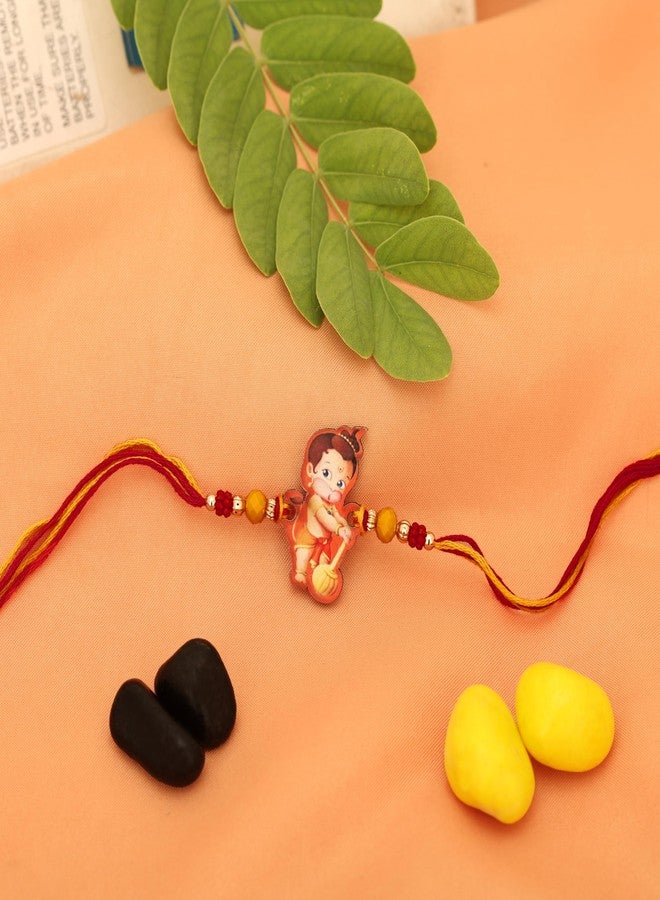 مشاريع ريديكا Riddhika Ventures Stylish Kids Rakhi مع رولي شوال وبطاقة تهنئة (P13P14) - Image 2
