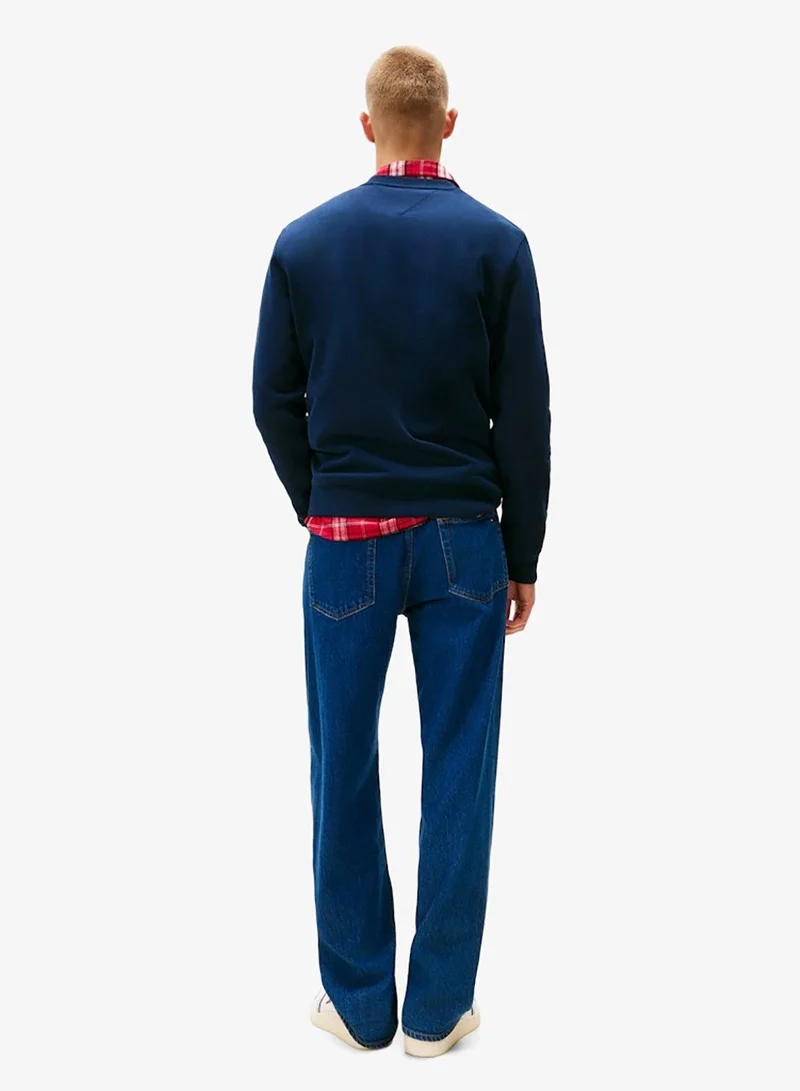 TOMMY JEANS Logo Regular Fit Pullover Sweatshirt