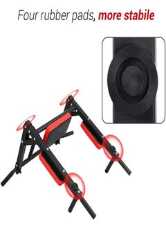 OHAHO Multifunctional Wall Mounted Pull Up Bar Chin Up bar Dip Station for Indoor Home Gym Workout Power Tower Set Training Equipment Fitness Dip Stand Supports to 440 Lbs  - Image 2