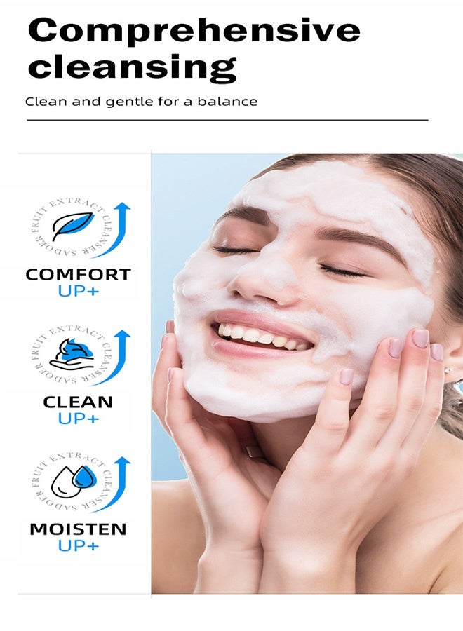 MOIKA Cream Cleanser, Hydrating Gentle Foaming Cleanser, Deep Pore Cleansing for Double Cleansing - Image 3