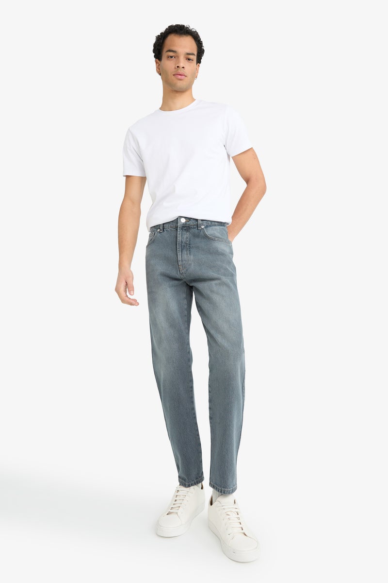 DeFacto Blue Man 90’S Slim Fit Trousers Casual - Image 1