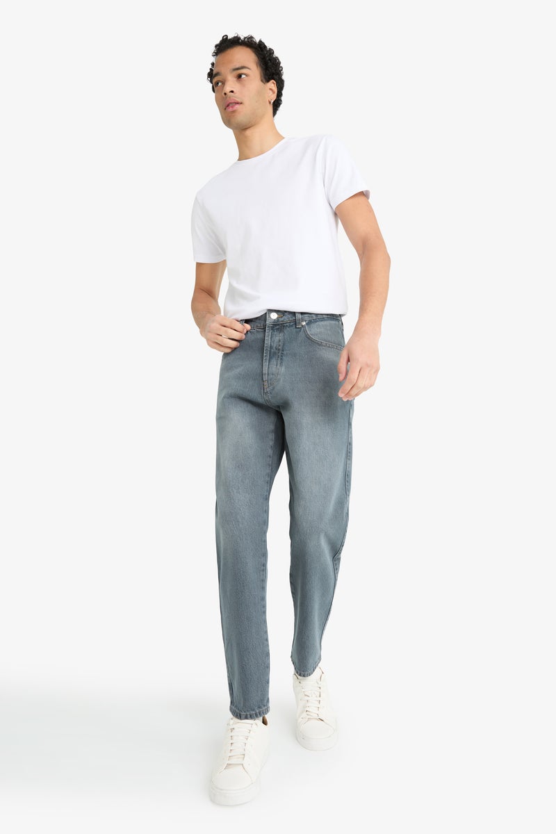 DeFacto Blue Man 90’S Slim Fit Trousers Casual - Image 5
