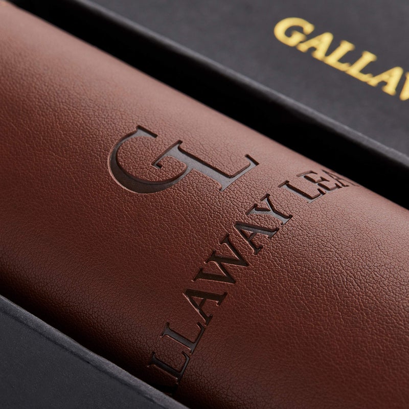 Gallaway Leather Desk Mat - Desk Pad 91.5 x 43 cm - XXL Mouse Mat - Non-Slip Desk Cover - Desk Accessories (Dark Brown) - Image 2